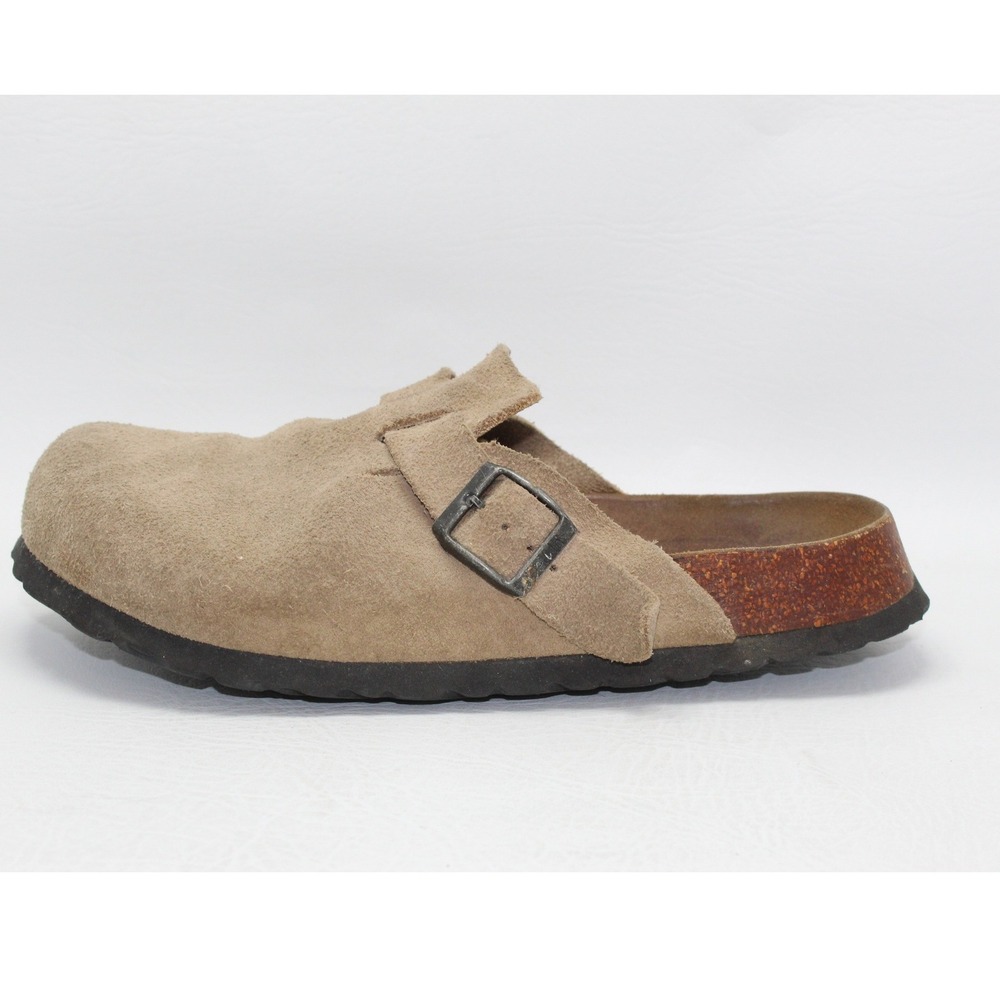 SINGLE SHOE Betula by Birkenstock Tan Suede Clog Mule Boston Style EU 38 L7 M5